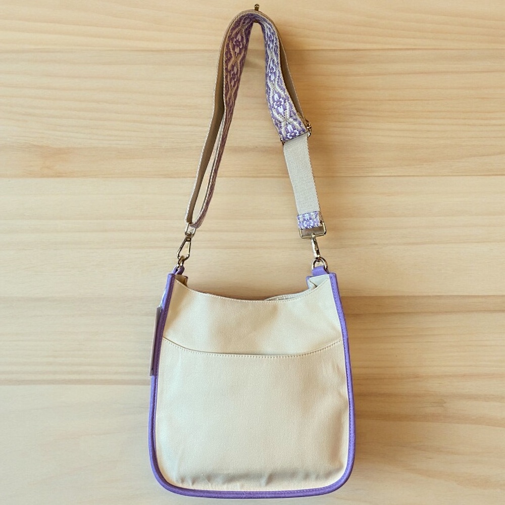 Ahdorned CANVAS Messenger Crossbody Handbag w/Adjustable Strap